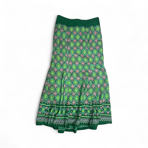 Vintage Dresses & Skirts - Handmade Vintage Green Boho Trumpet Skirt